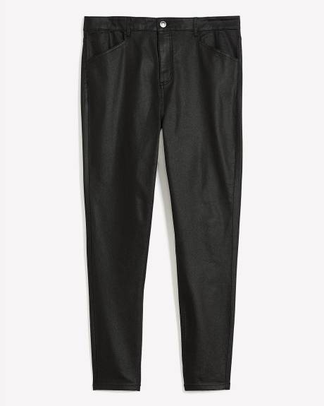 1948-Fit Coated Black Jean Legging - d/C JEANS