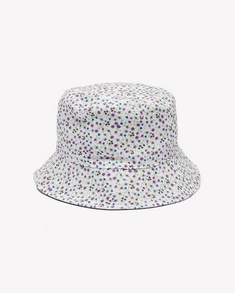 Reversible Floral-Print Bucket Hat