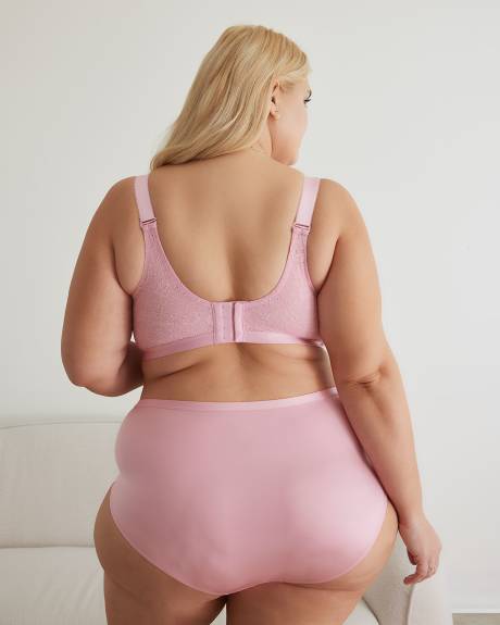 Wirefree Microfibre T-Shirt Bra with Lace Insert - ti Voglio