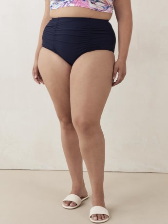 Culotte de maillot de bain unie Costa - Raisins Curve
