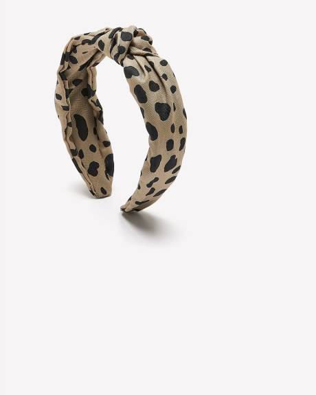 Animal-Print Knotted Headband
