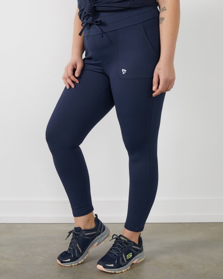 Leggings With Drawstring Waist and Pockets - Active Zone