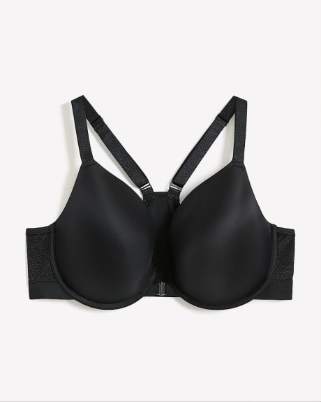 Plunge Front-Closure Underwire Bra with Racer Back - Déesse Collection