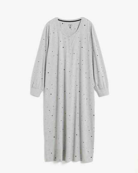 Moon & Star Long-Sleeve Long Sleepshirt - ti Voglio