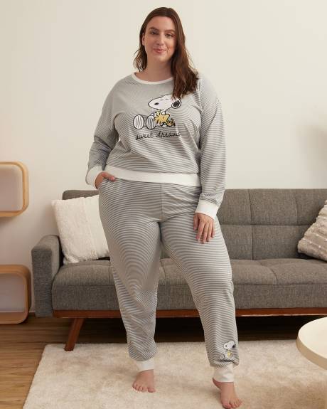 Striped Snoopy Pyjama Jogger - ti Voglio