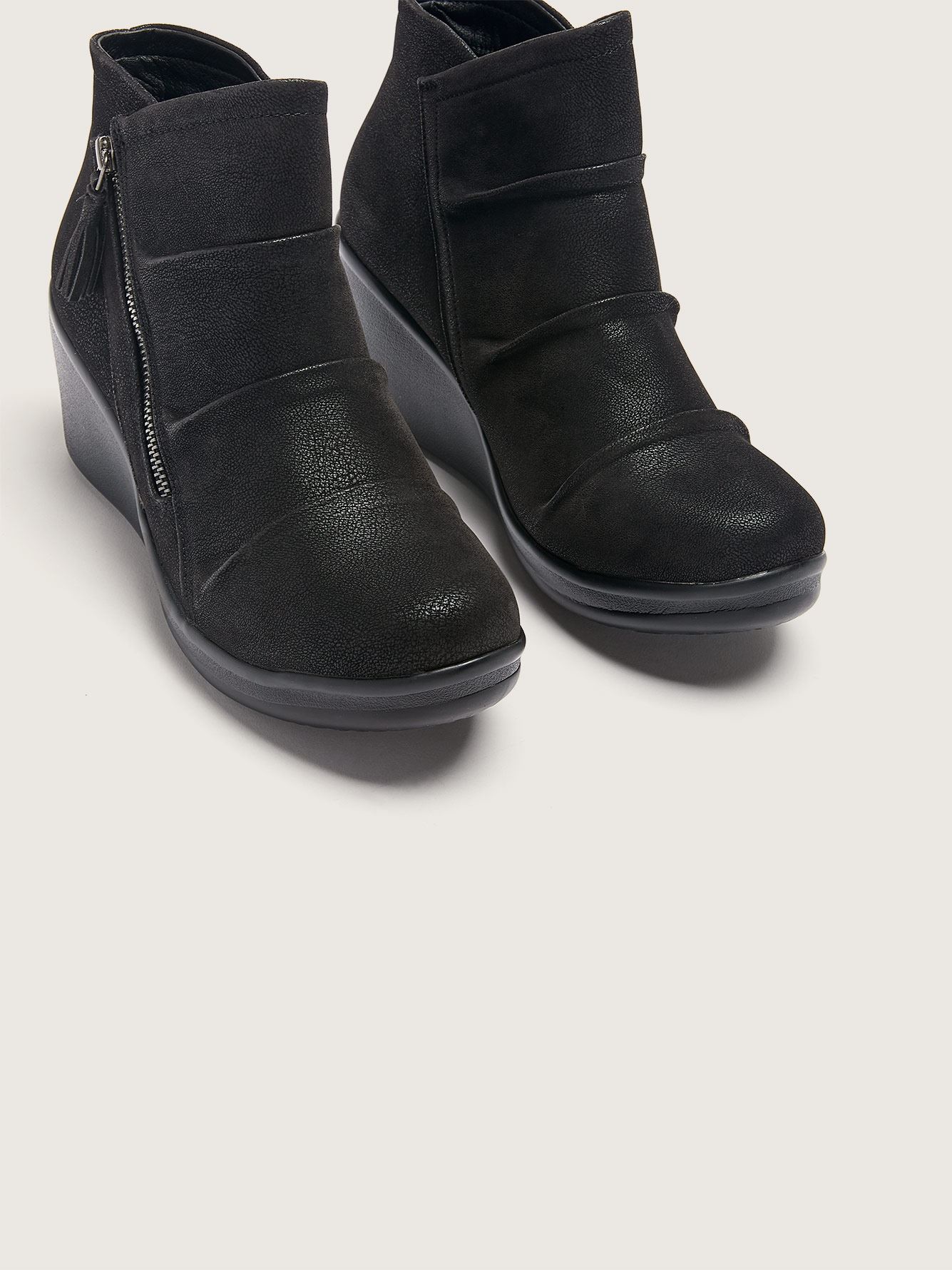 Wide Rumblers Ankle Bootie with Wedge 