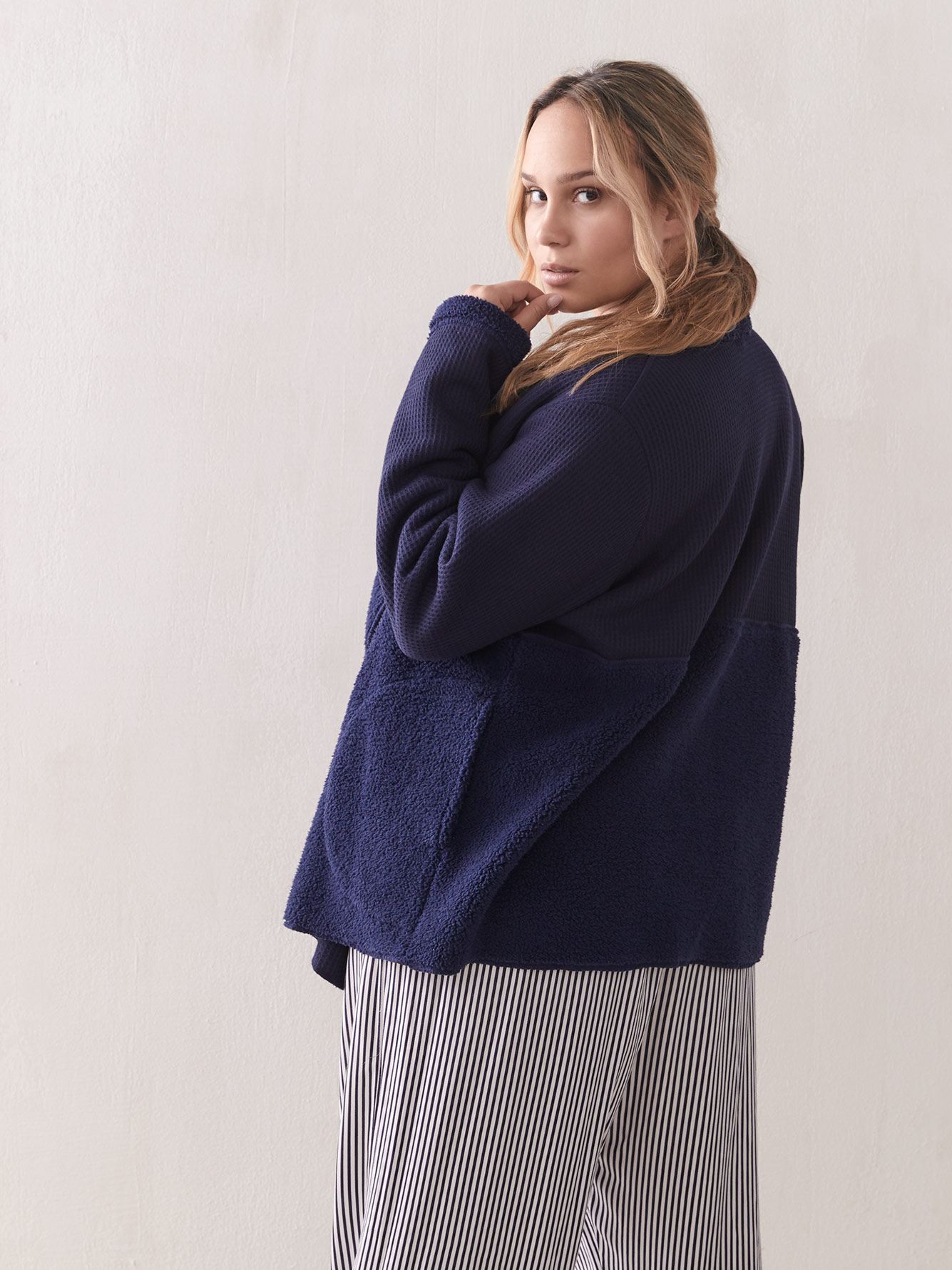 splendid waffle knit cardigan