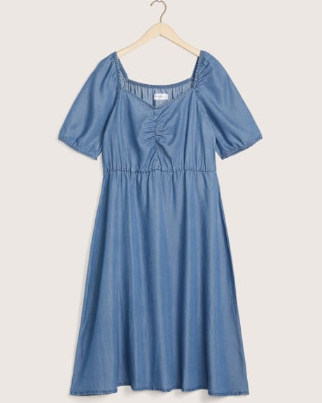 Responsible, Elbow-Sleeve Fit and Flare Dress - Addition Elle