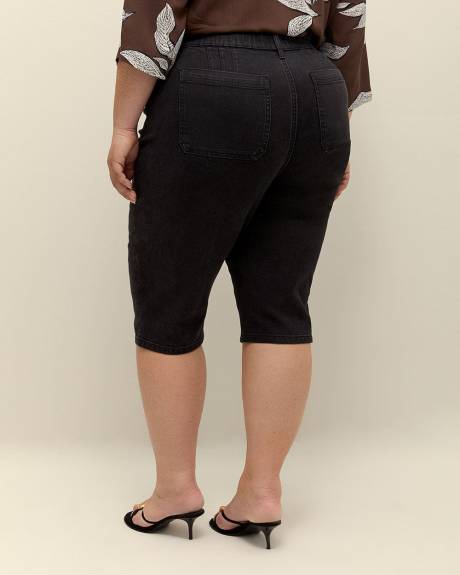 Capri en denim avec pli, coupe galbée, tissu responsable - d/C JEANS