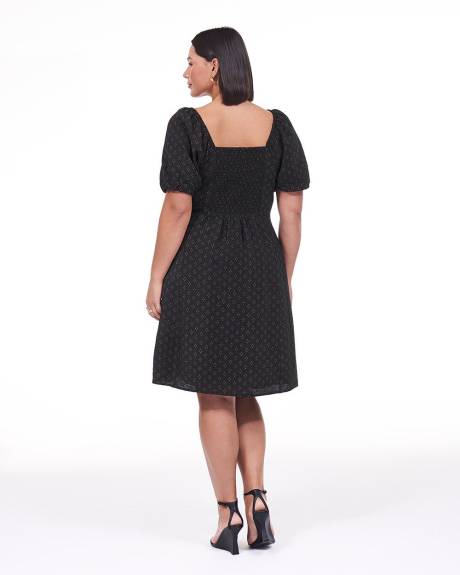 Responsible, A-Line Dress with Pleated Details - Addition Elle