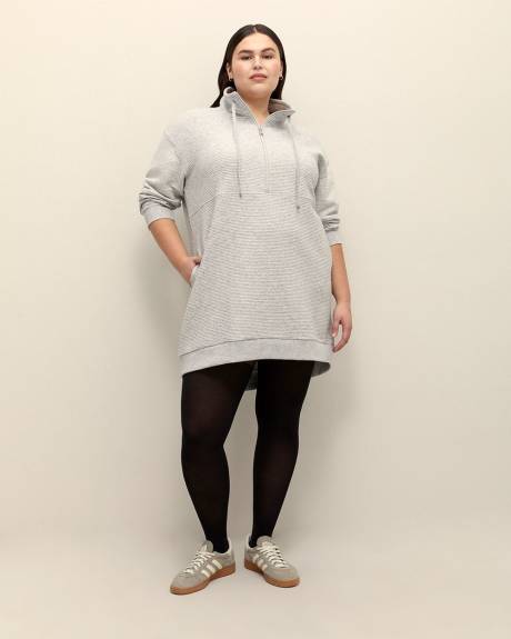 Robe côtelée à col montant zippé - Active Zone