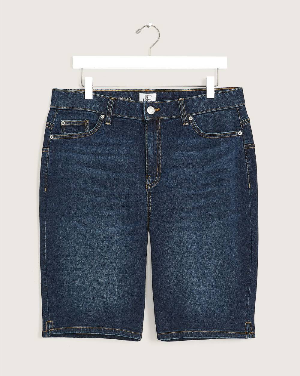 Responsible Curvy Fit Denim Bermuda Shorts Dark Wash d C JEANS Penningtons
