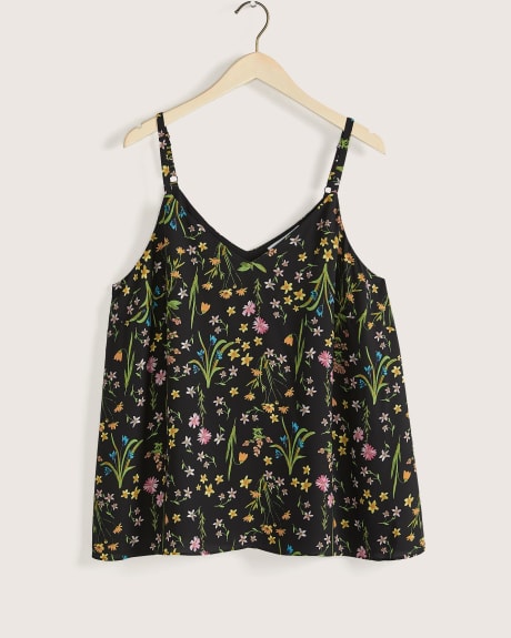 Camisole évasée avec bretelles ajustables, tissu responsable - Addition Elle
