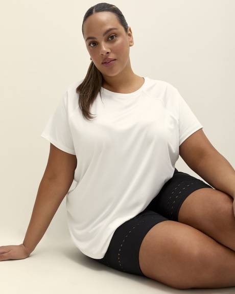 Responsible, White Crewneck T-Shirt - Active Zone