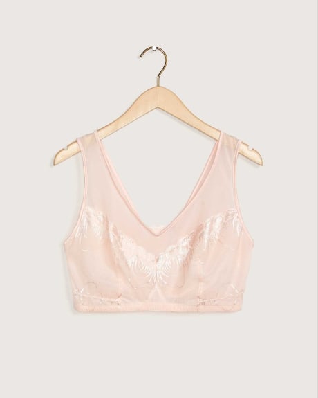 Bralette en maille et dentelle non doublée Boudoir - Déesse Collection