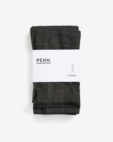 Plaid Ponte de Roma Fashion Legging - PENN. Essentials