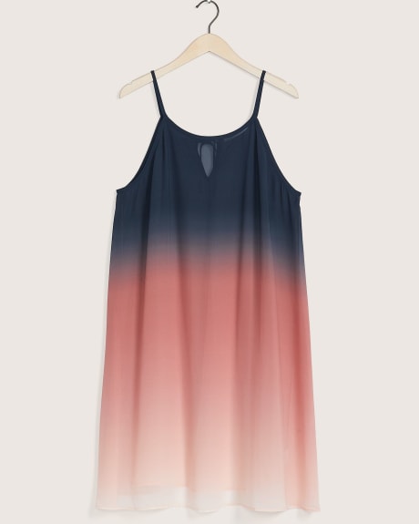 Cover Up Swim Dress with Tie Dye Print