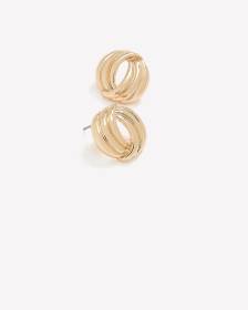 Fancy Golden Chunky Earrings