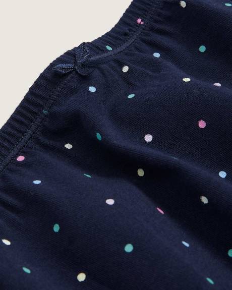 Culotte échancrée en coton à petits pois multicolores - ti VOGLIO