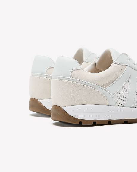 Extra Wide Width, Lace-Up Mesh Sneaker