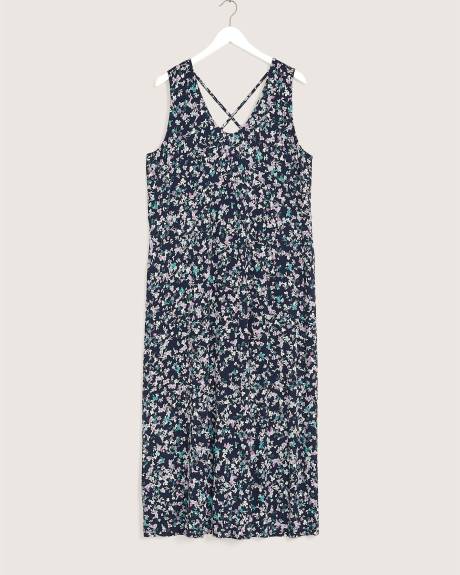 Responsible, Sleeveless Maxi Empire Dress