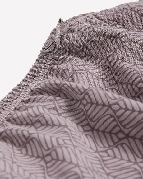 Purple Fern-Print Cotton Brief - ti Voglio