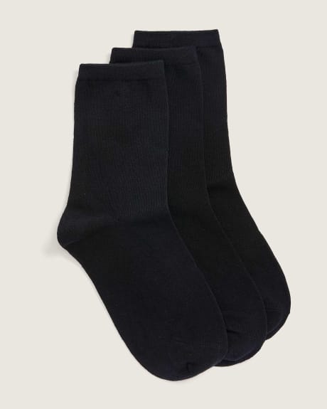 3-Pack Basic Cotton Socks