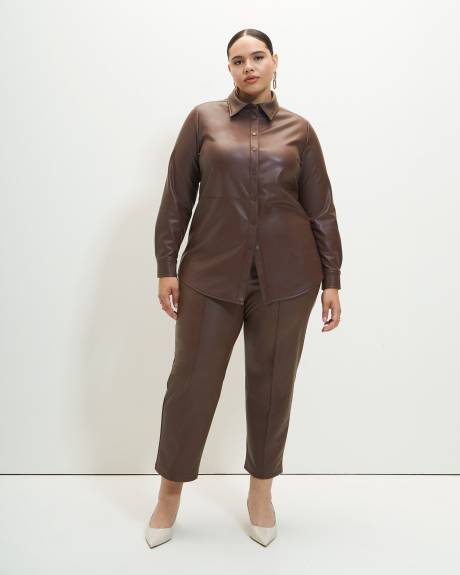 Chemisier tunique en cuir synthétique - Addition Elle