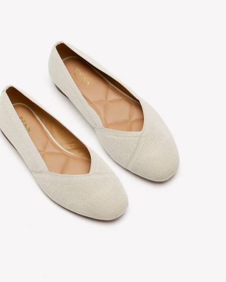 Extra Wide Width, Knit Ballerina Flats