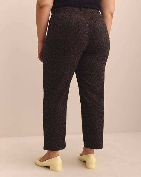 Leopard-Print High-Rise Mom Jeans - Addition Elle