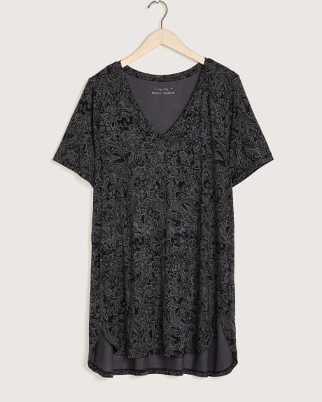 Modern Fit Printed V-Neck Tunic - In Every Story