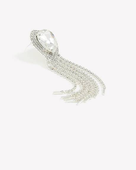 Fancy Rhinestone Heart Brooch