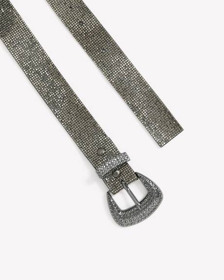 Ceinture noire scintillante