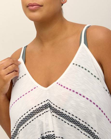 White Sharkbite Cover-Up Swim Dress
