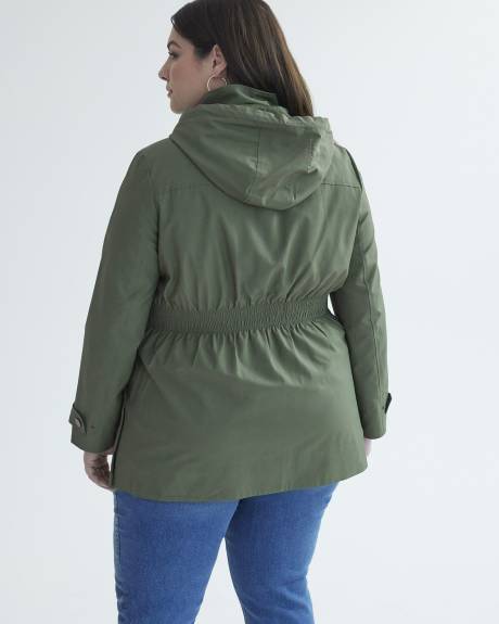 Water-Repellent Hooded Jacket
