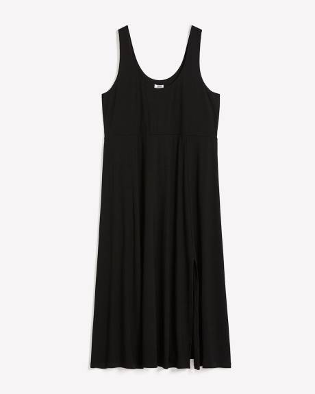Robe sans manches à col dégagé, tissu responsable