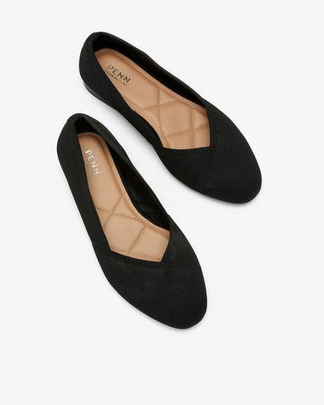 Extra Wide Width, Knit Ballerina Flats
