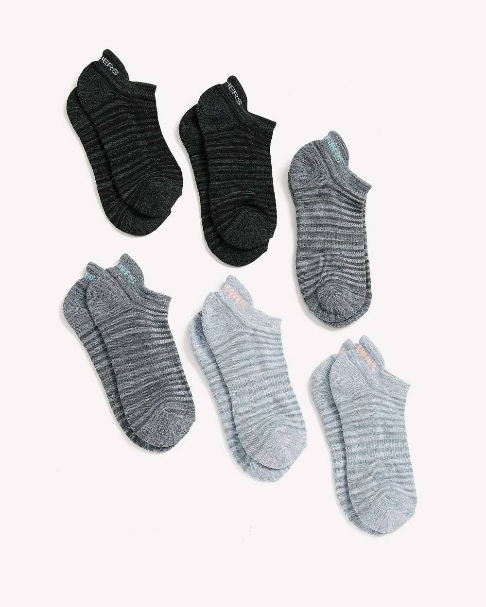 Low-Cut Half Terry Socks, Set of 6 - Skechers