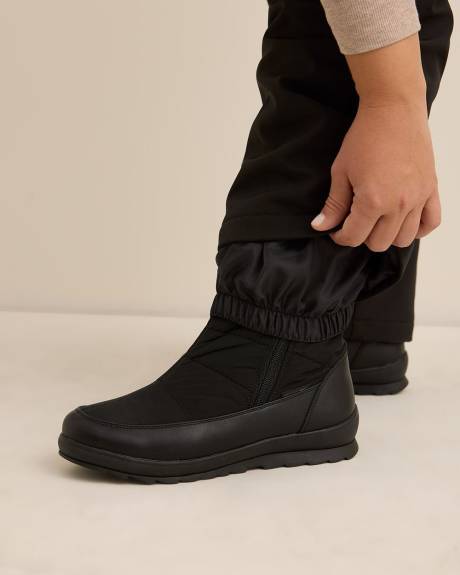 Black Snow Pants with Suspenders - Active Zone Black Snow Pants with Suspenders - Active Zone