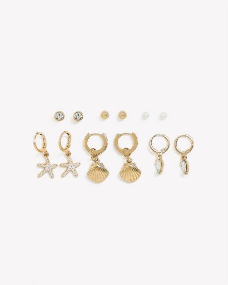 Assorted Beachy Earrings, Set of 6