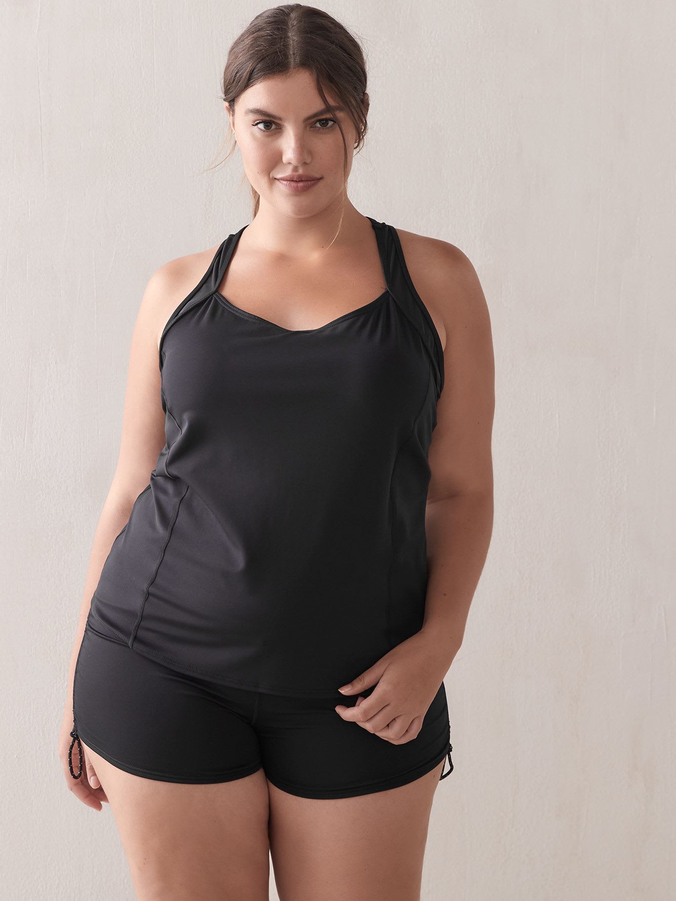 swim tank top and shorts