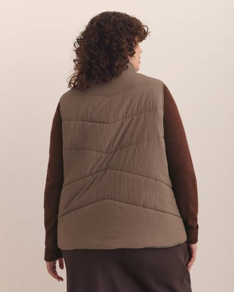 Veste matelassée sans manches, tissu responsable