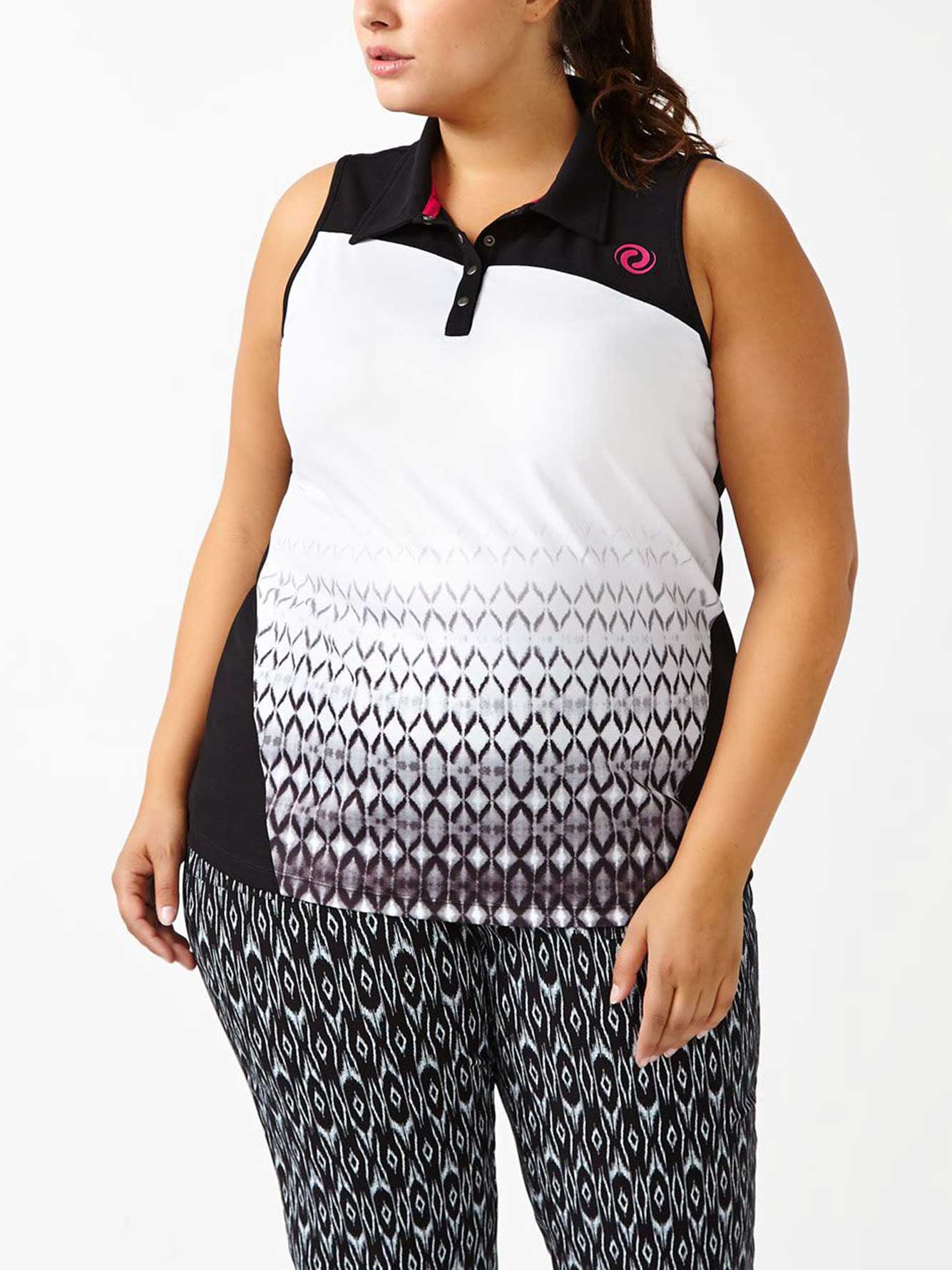 plus size sleeveless golf shirts