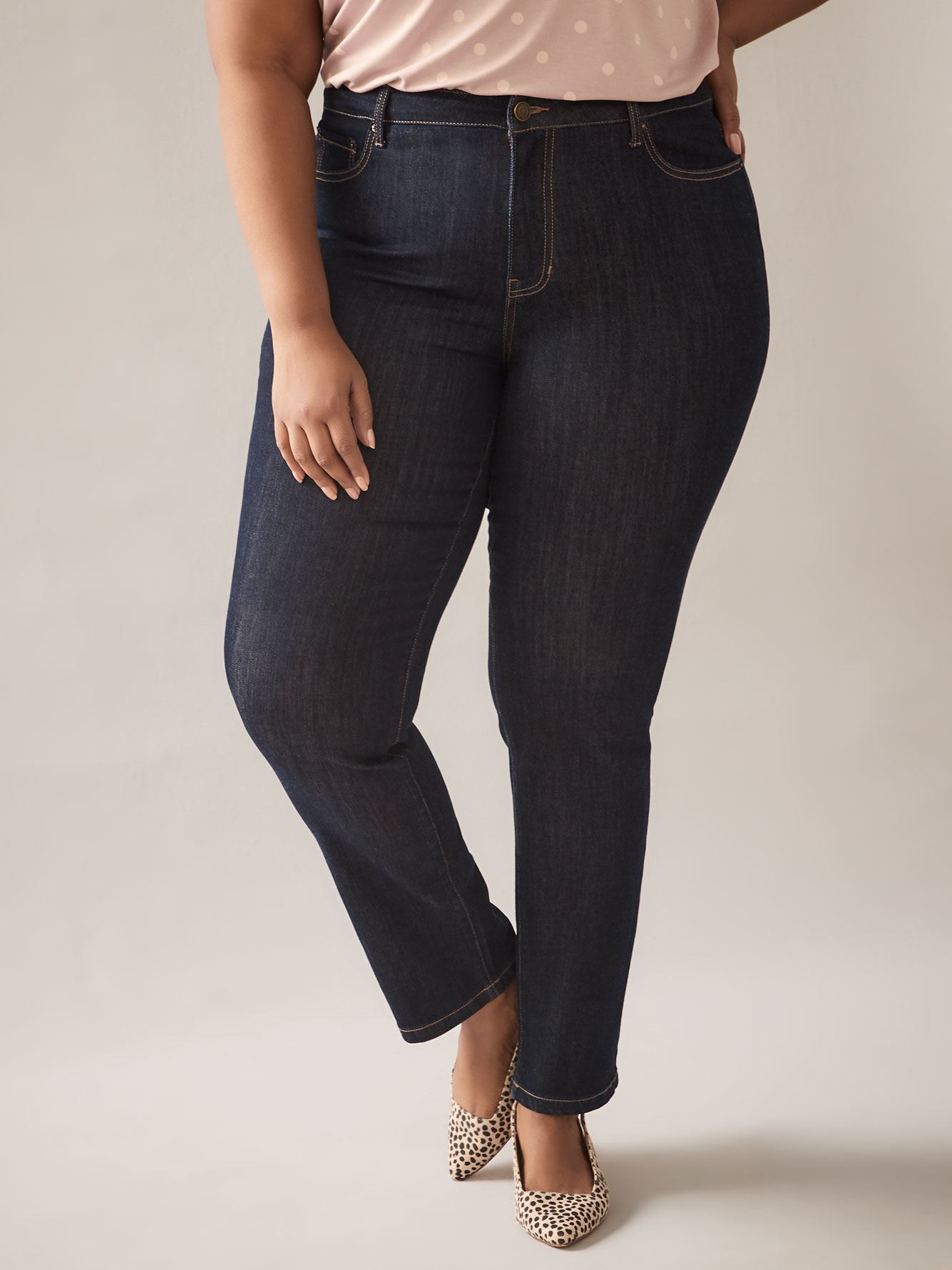 petite straight leg jean