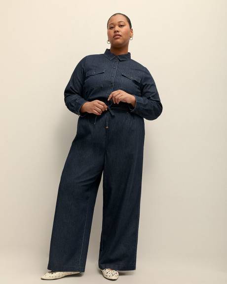 Denim Buttoned Down Utility Shirt