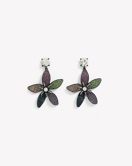 Fancy Colourful Flower-Shaped Earrings