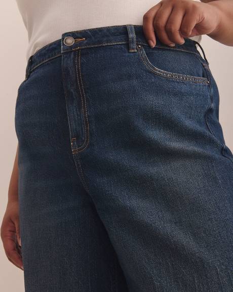 High-Rise Barrel-Leg Jeans - d/C JEANS