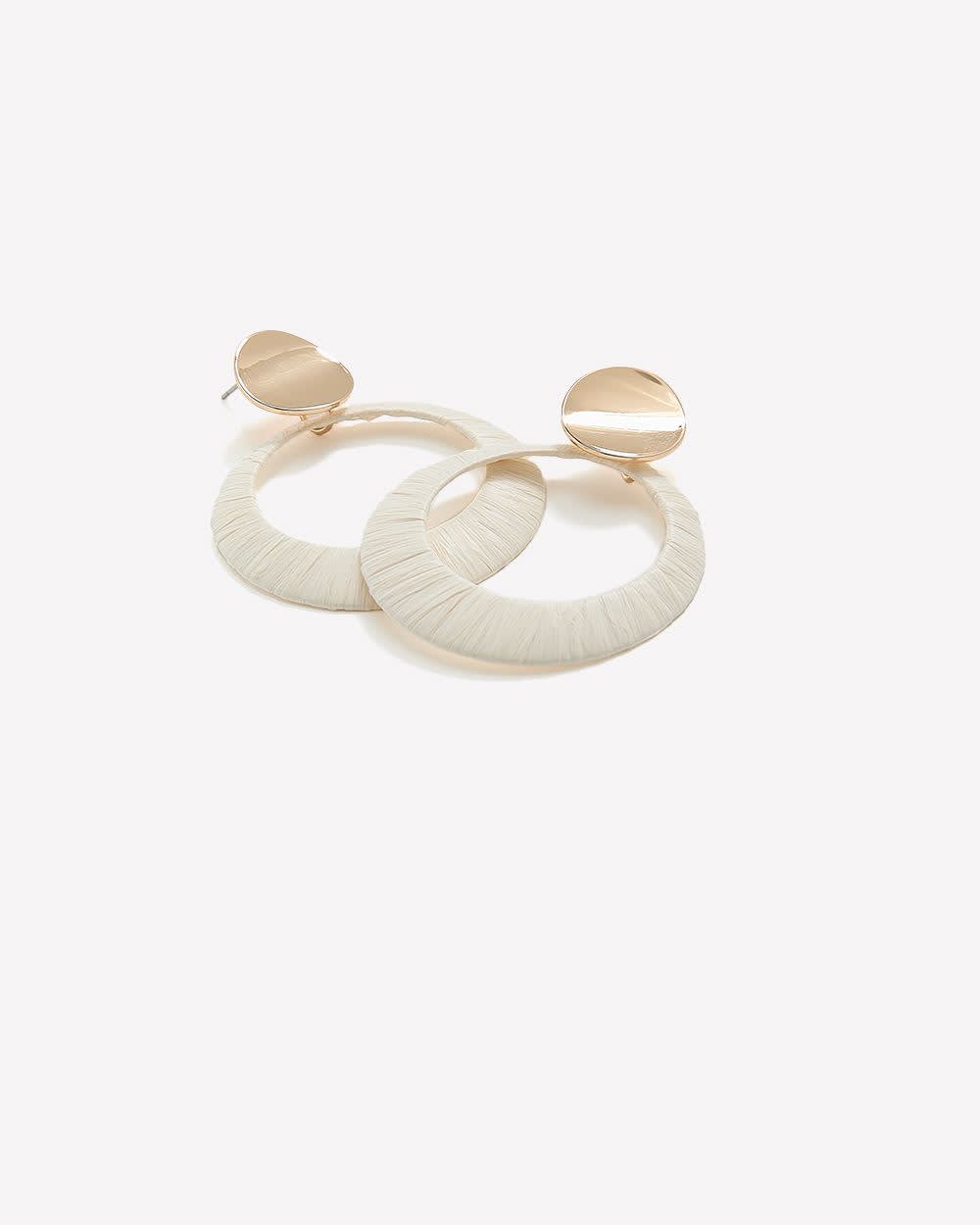 Corded Hoop Earrings