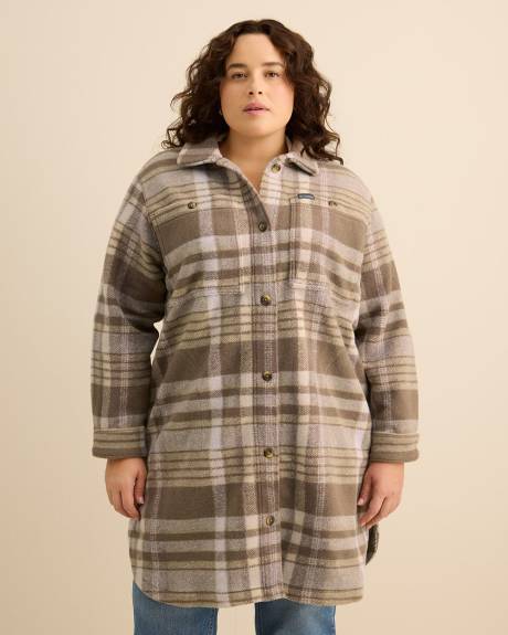 Manteau long en molleton carreauté Wildest Venture - Columbia