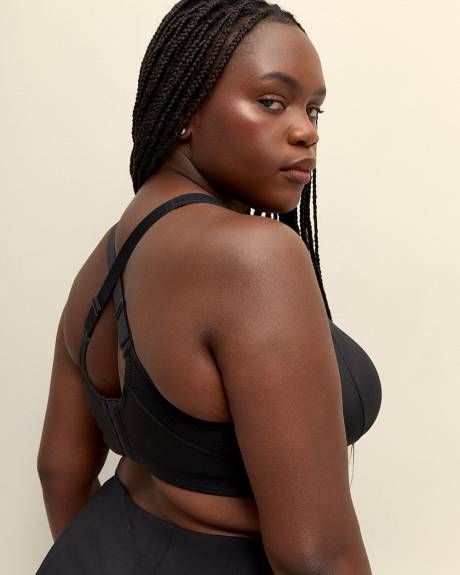 Black Low-Support Wireless Sports Bra - Active Zone